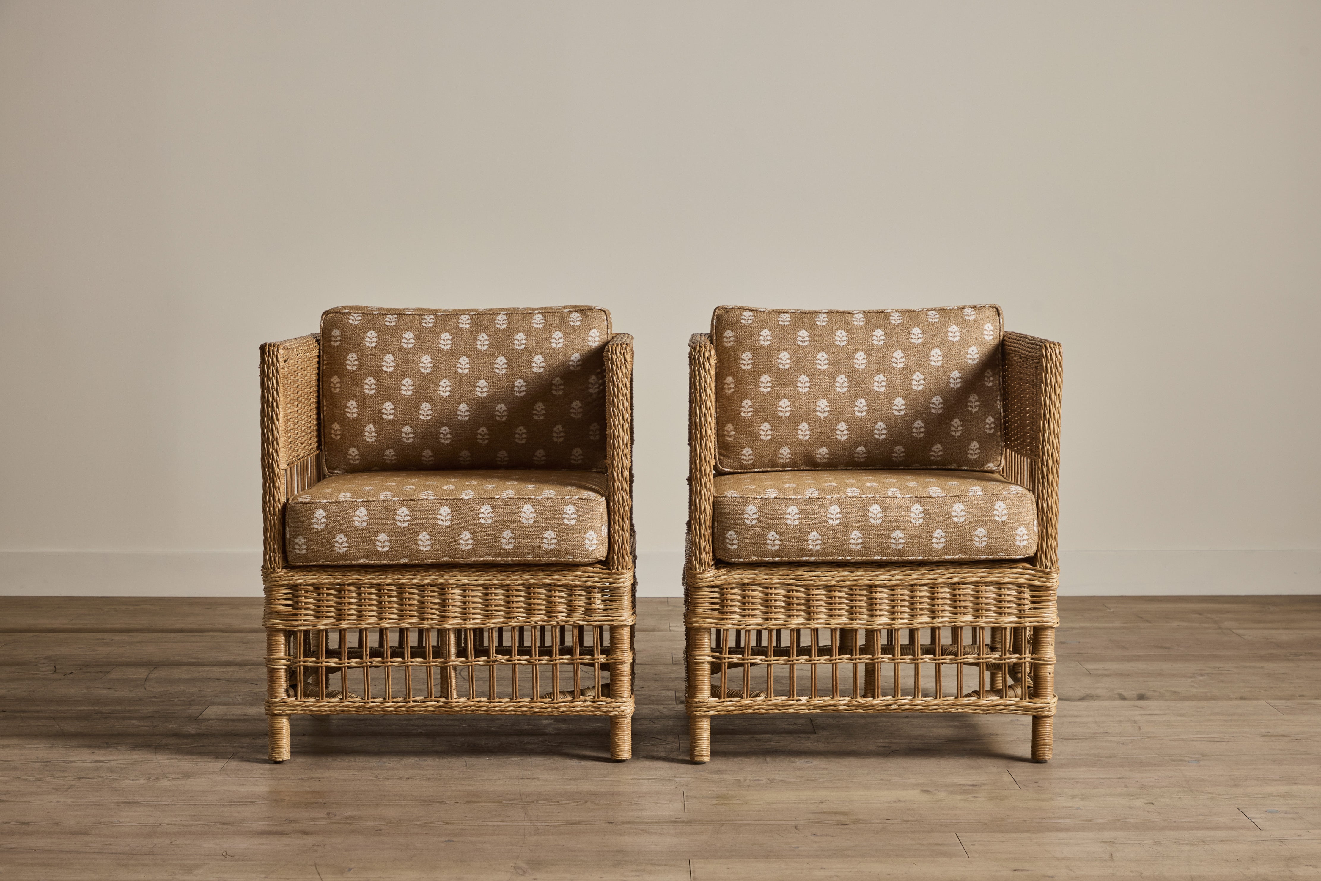 Nickey Kehoe Rattan Club Chair - In Stock (LA)