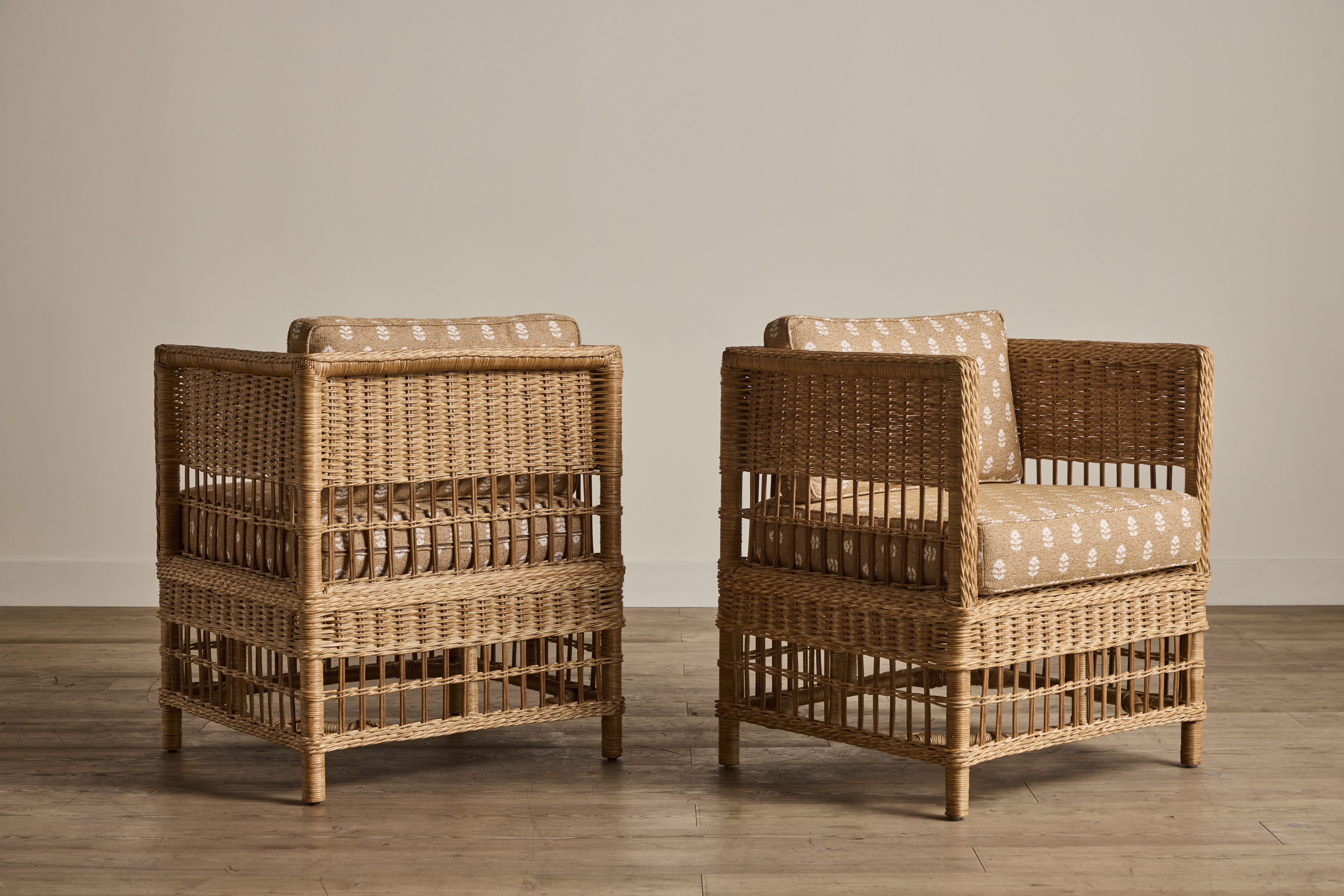 Nickey Kehoe Rattan Club Chair - In Stock (LA)