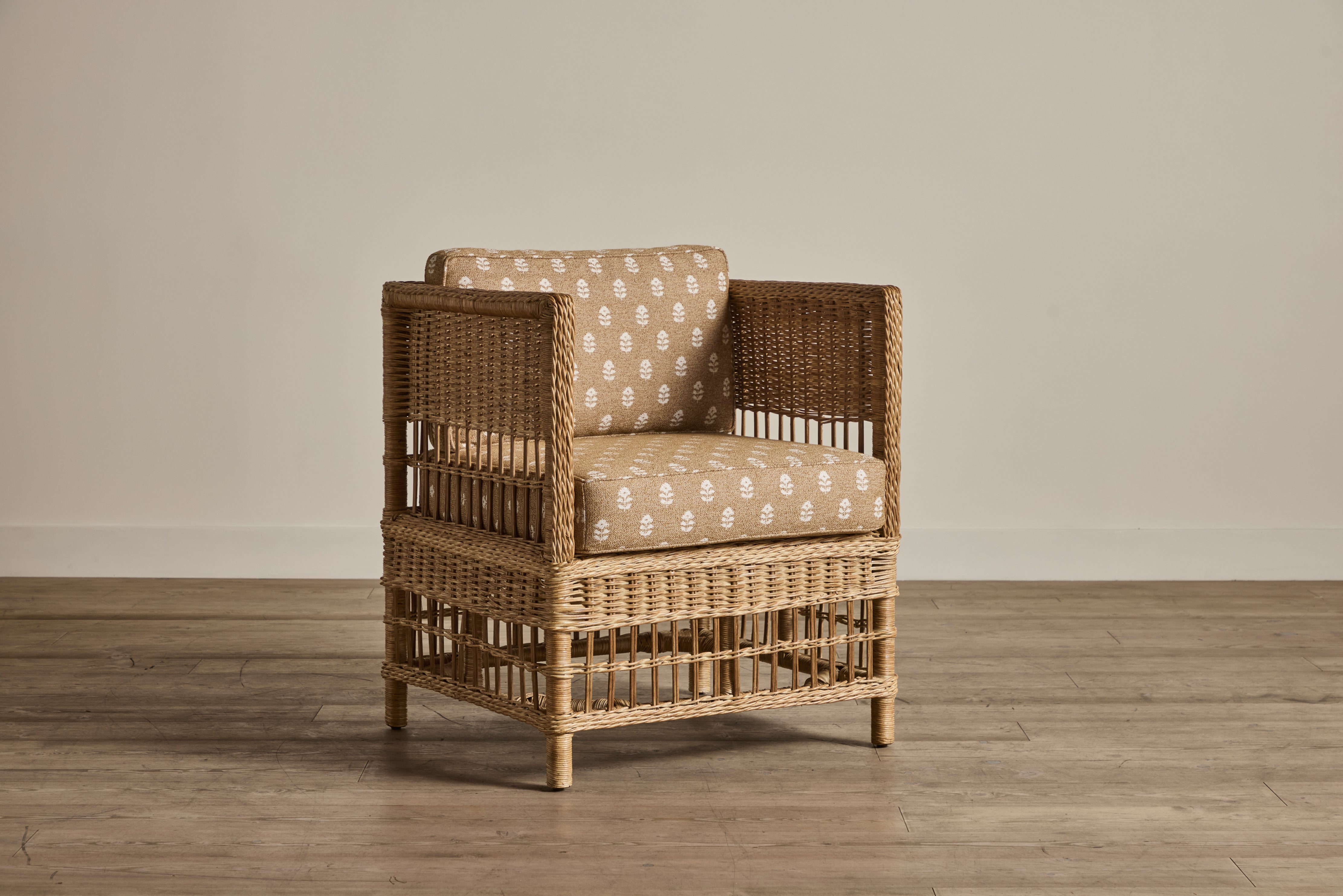 Nickey Kehoe Rattan Club Chair - In Stock (LA)