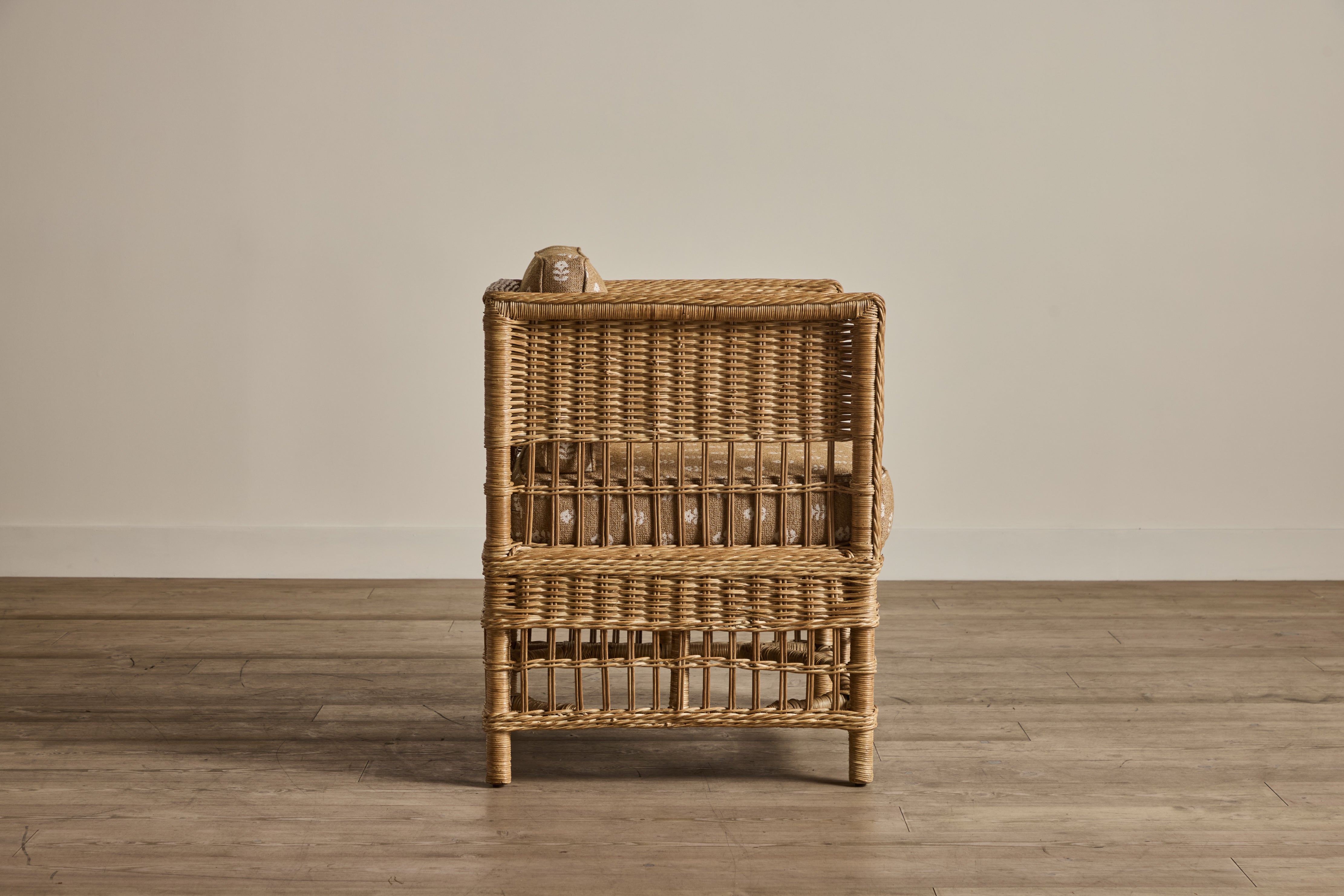 Nickey Kehoe Rattan Club Chair - In Stock (LA)