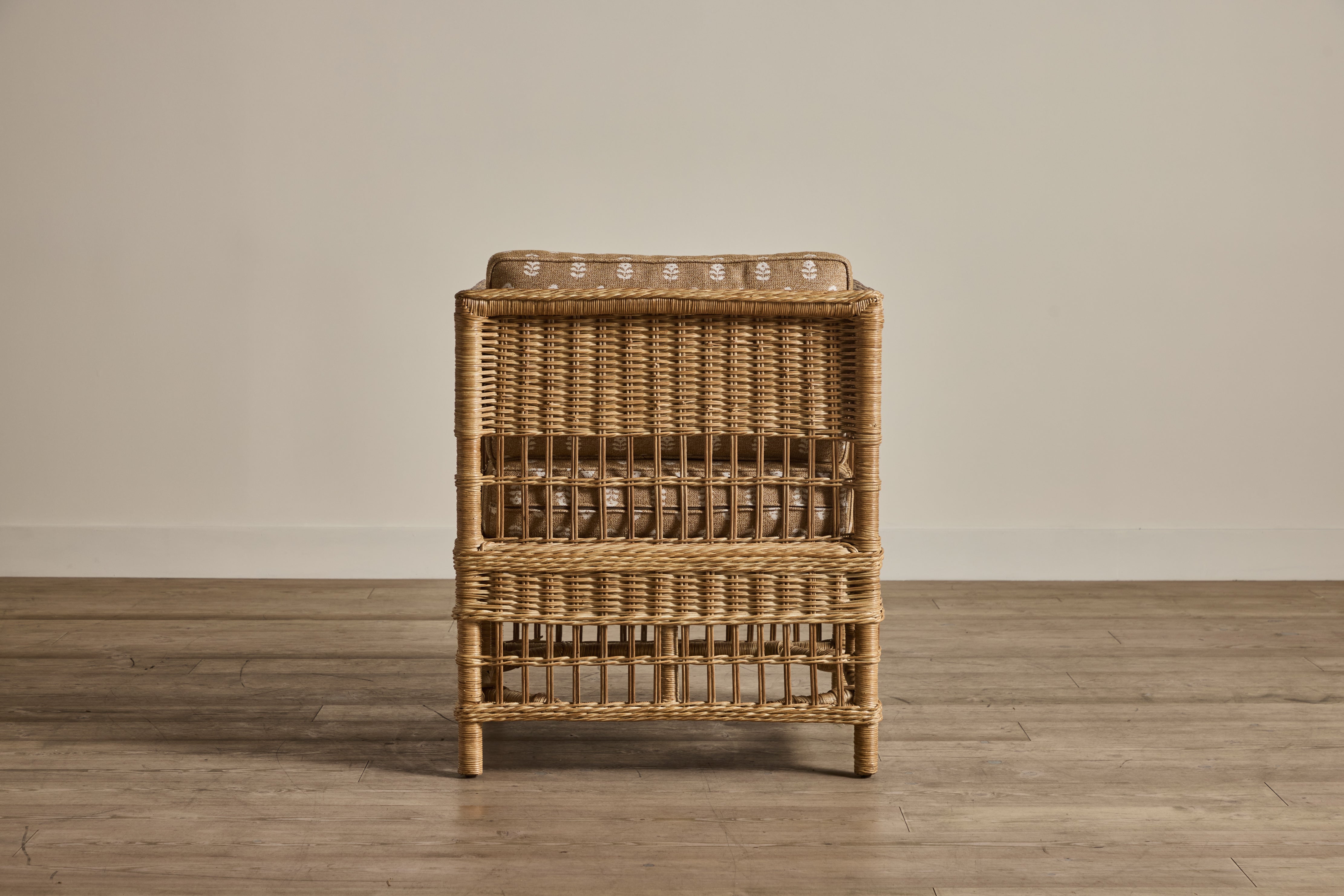 Nickey Kehoe Rattan Club Chair - In Stock (LA)