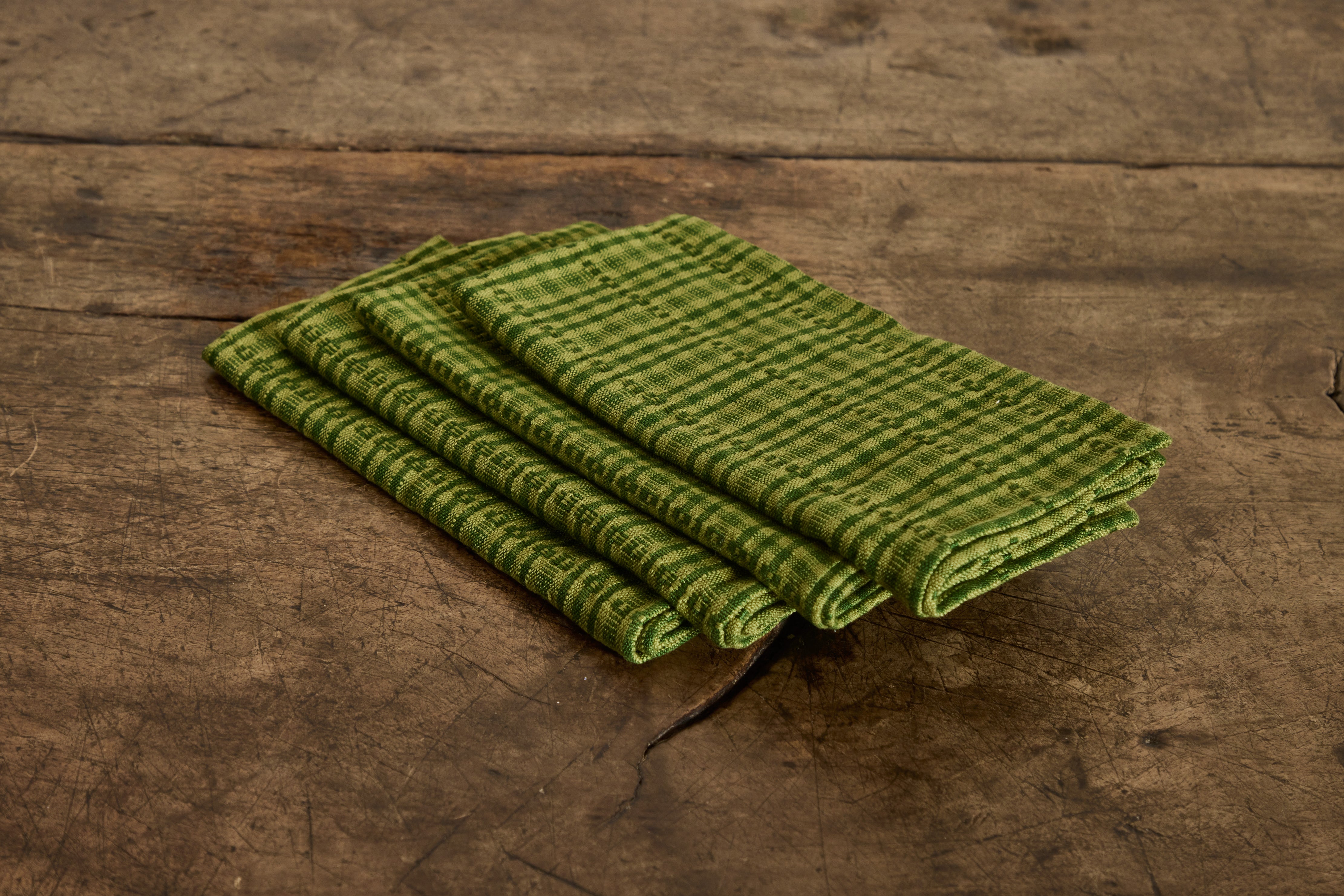 Heather Taylor Home, Set of 4 Soho Green Napkins