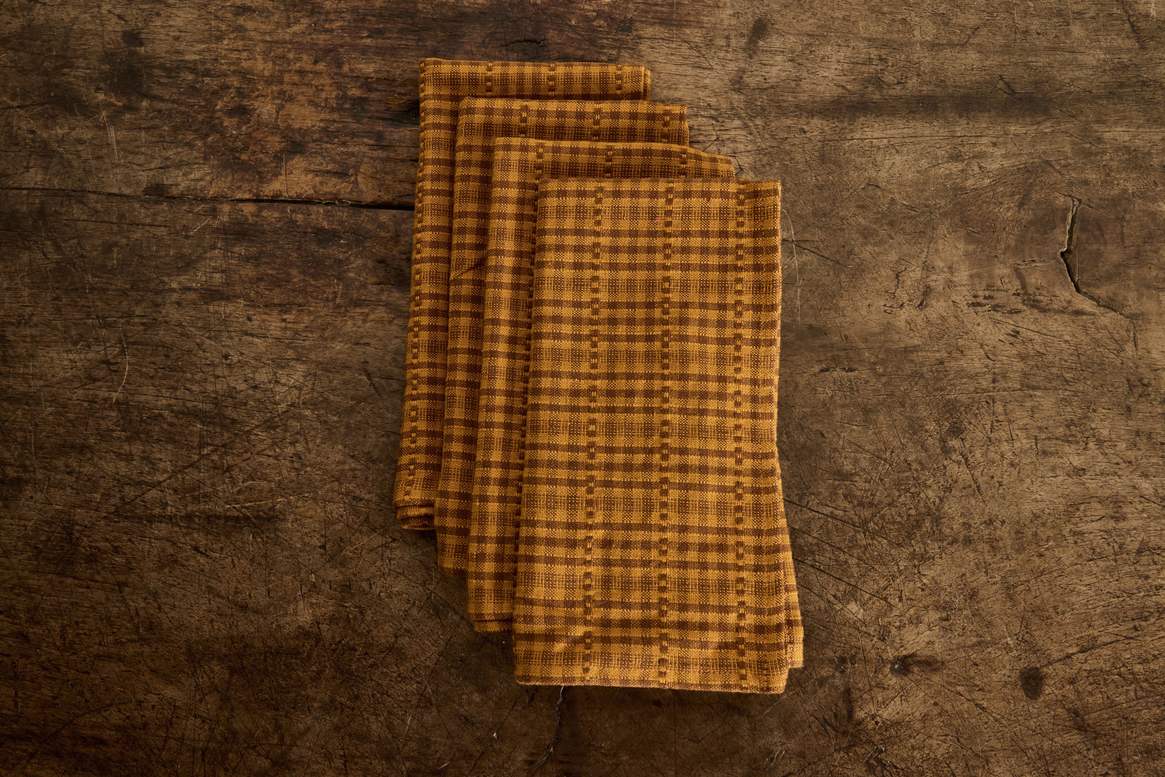 Heather Taylor Home, Set of 4 Soho Amber Napkins