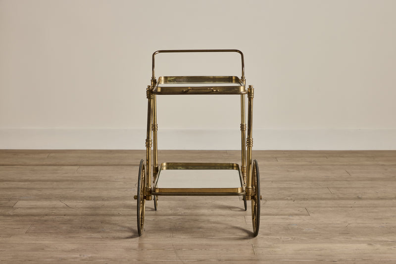 Mid Century Brass Bar Cart (LA)