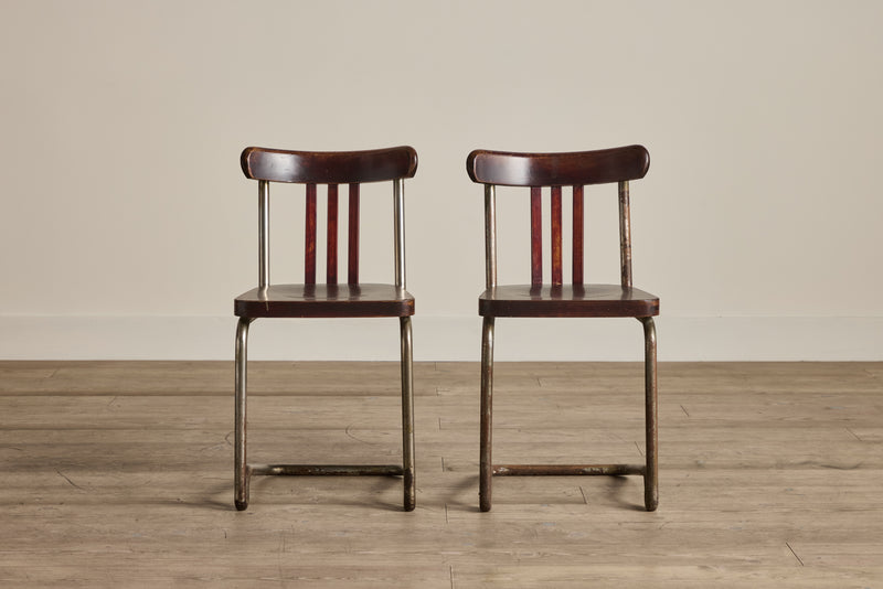 Pair of French School Chairs (LA)