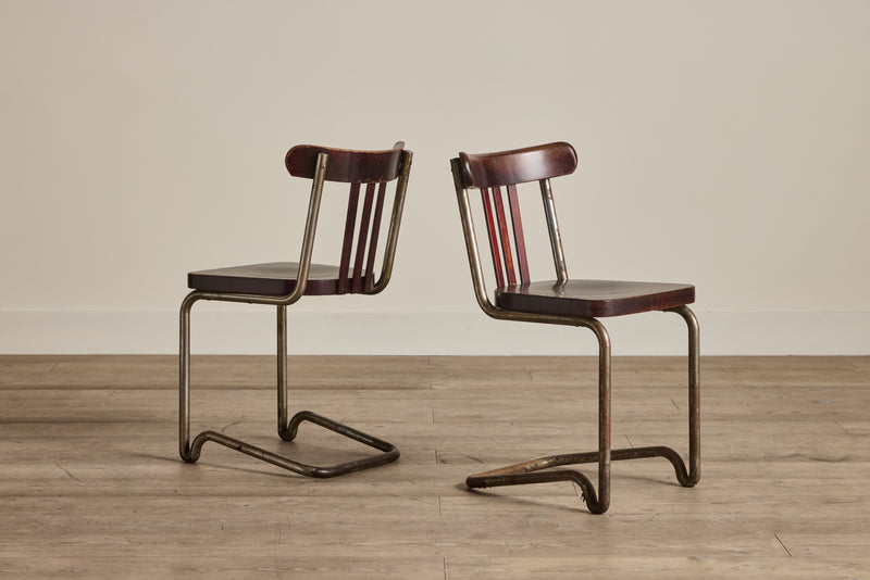 Pair of French School Chairs (LA)