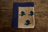 Italian Wool Throw in Daisy Blue