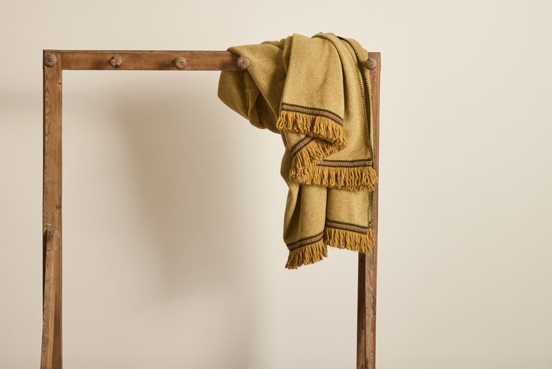 Bamboo Throw in Yellow