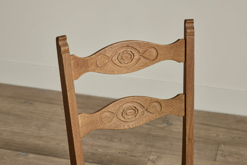 Set of 4 Carved Dining Chairs