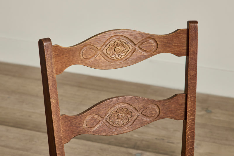 Set of 6 Carved Dining Chairs