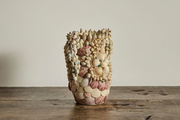 Folk Art Shell Jug