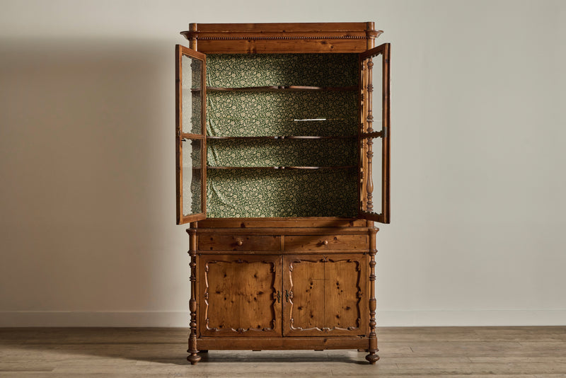 Tall Italian Pine Cabinet