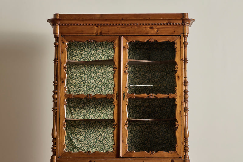 Tall Italian Pine Cabinet