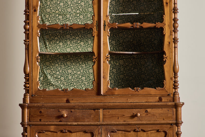 Tall Italian Pine Cabinet