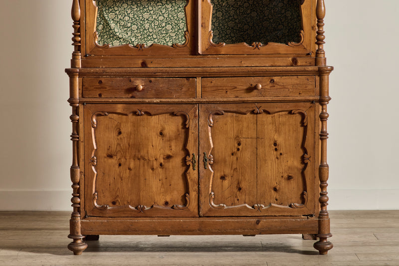 Tall Italian Pine Cabinet