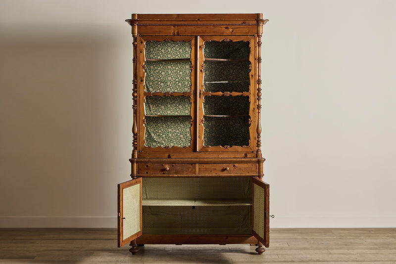 Tall Italian Pine Cabinet