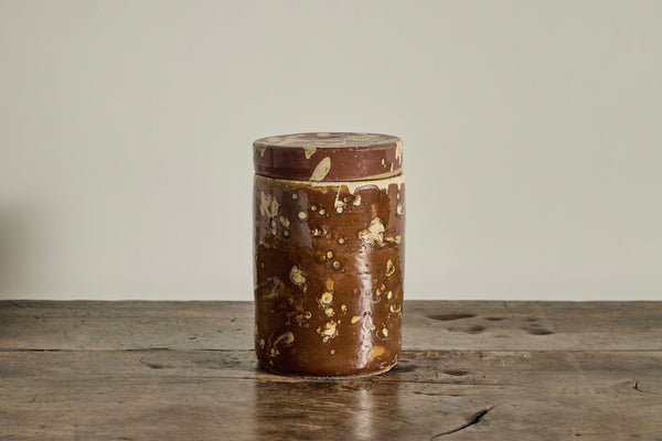 Amber Marbled Jar No.1