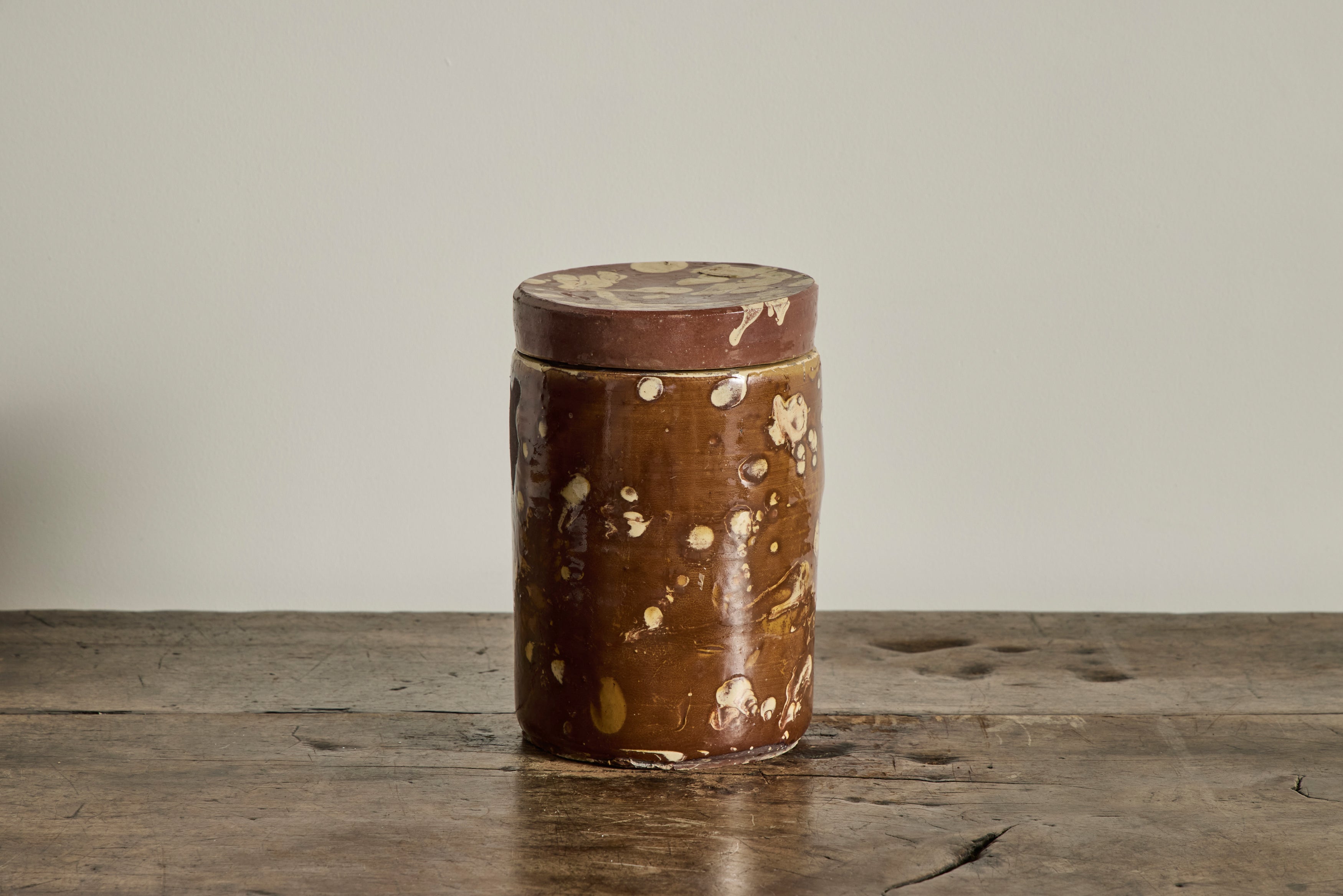 Amber Marbled Jar No.1