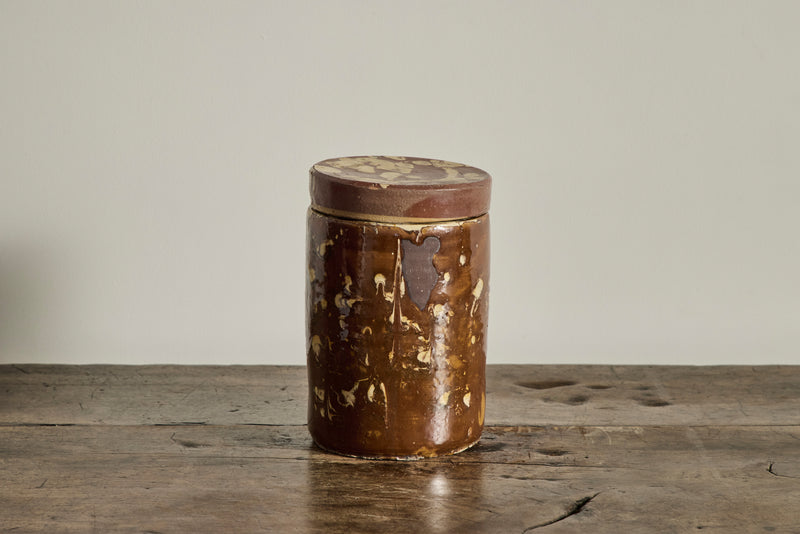 Amber Marbled Jar No.1