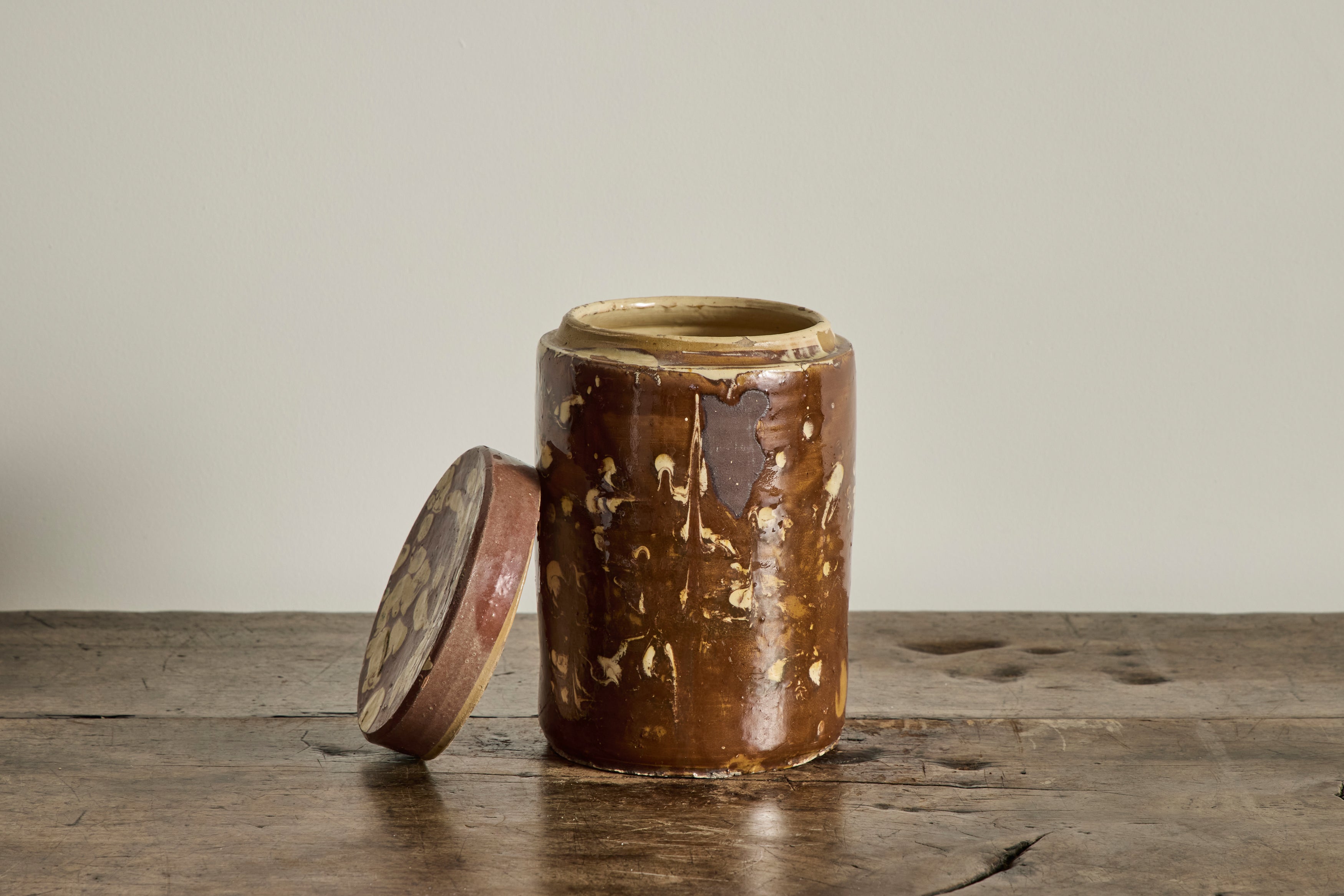 Amber Marbled Jar No.1