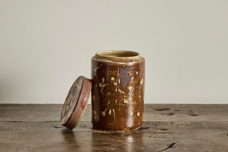 Amber Marbled Jar No.1