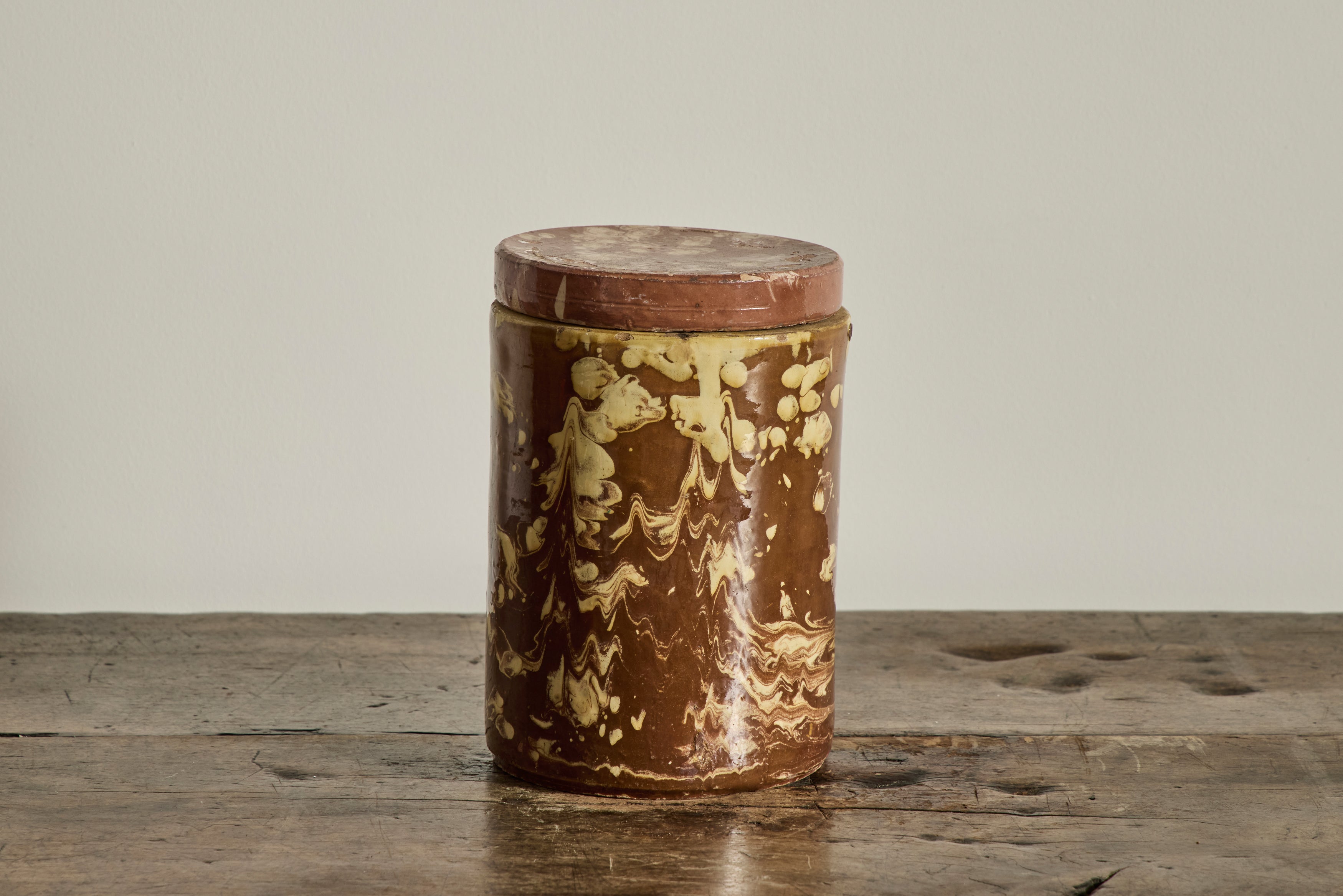 Amber Marbled Jar No. 2