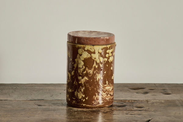 Amber Marbled Jar No. 2