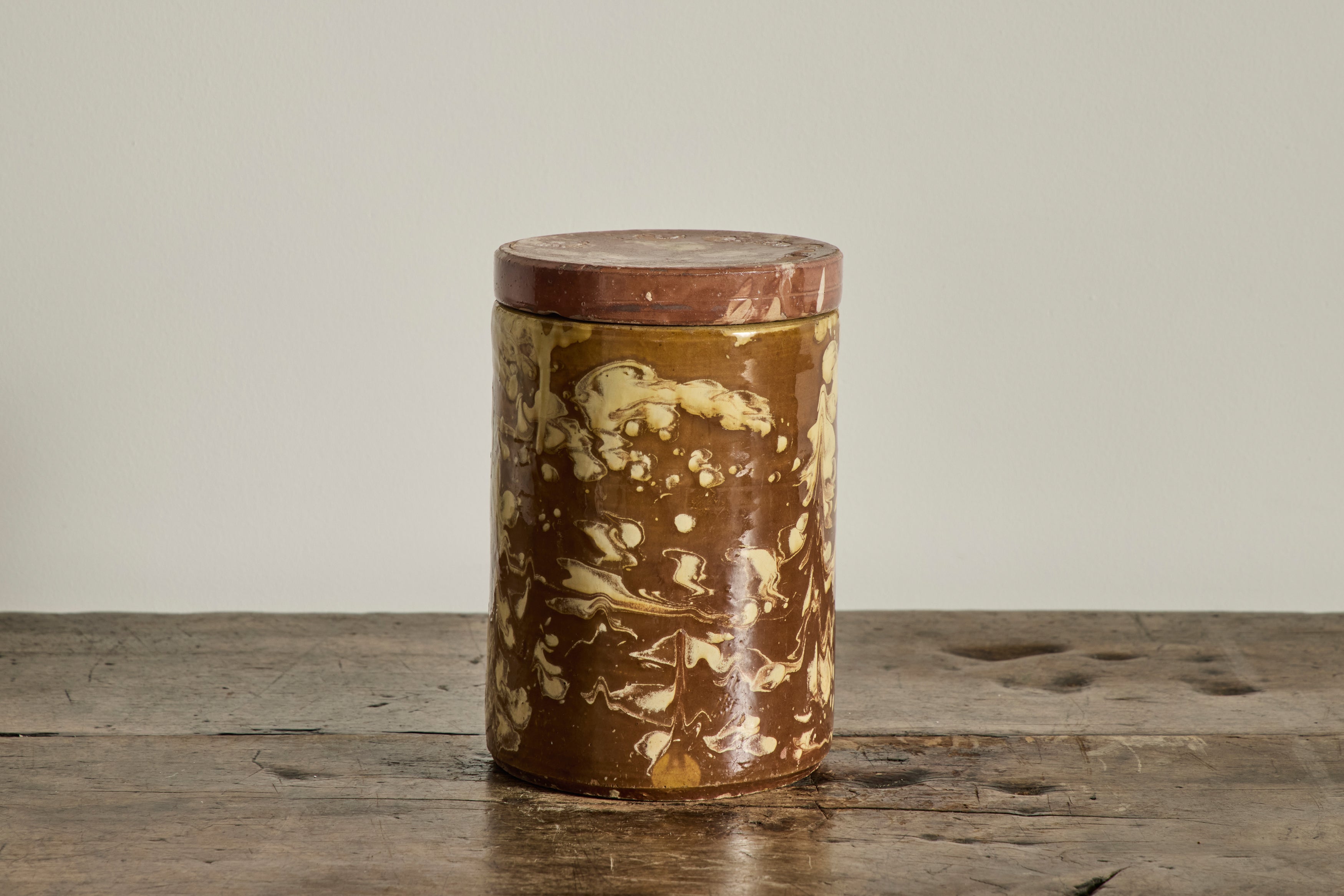 Amber Marbled Jar No. 2