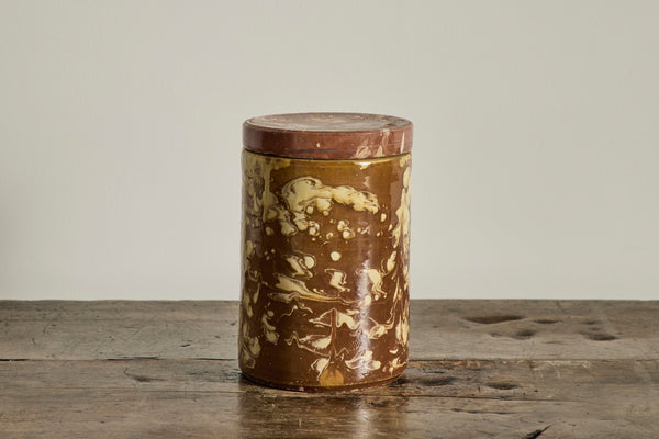Amber Marbled Jar No. 2