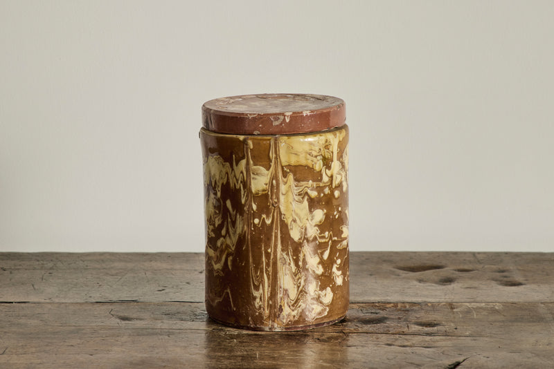 Amber Marbled Jar No. 2