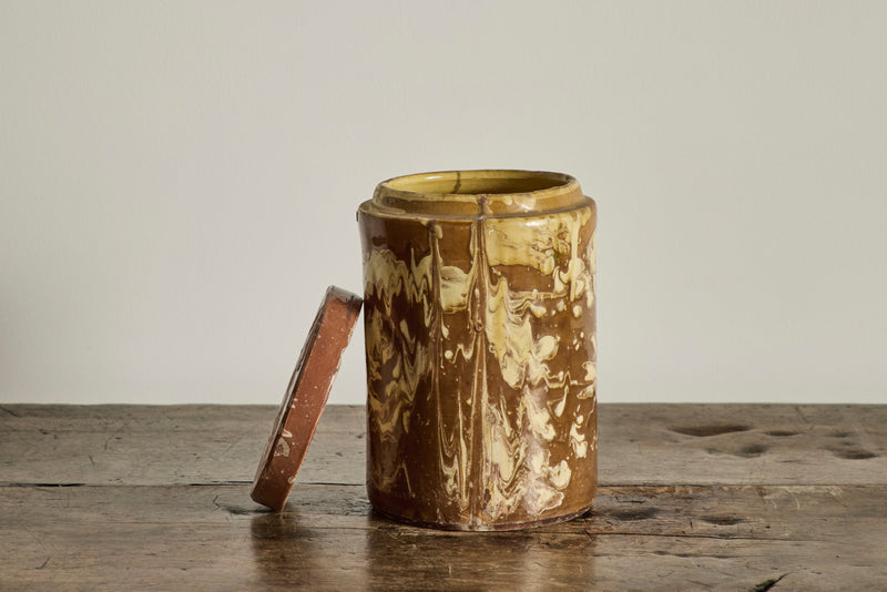 Amber Marbled Jar No. 2