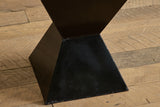 Pair of Black Geometric Side Tables