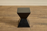 Pair of Black Geometric Side Tables