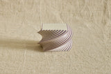 Dash Stripe Spiral Notepad in Purple & Ivory