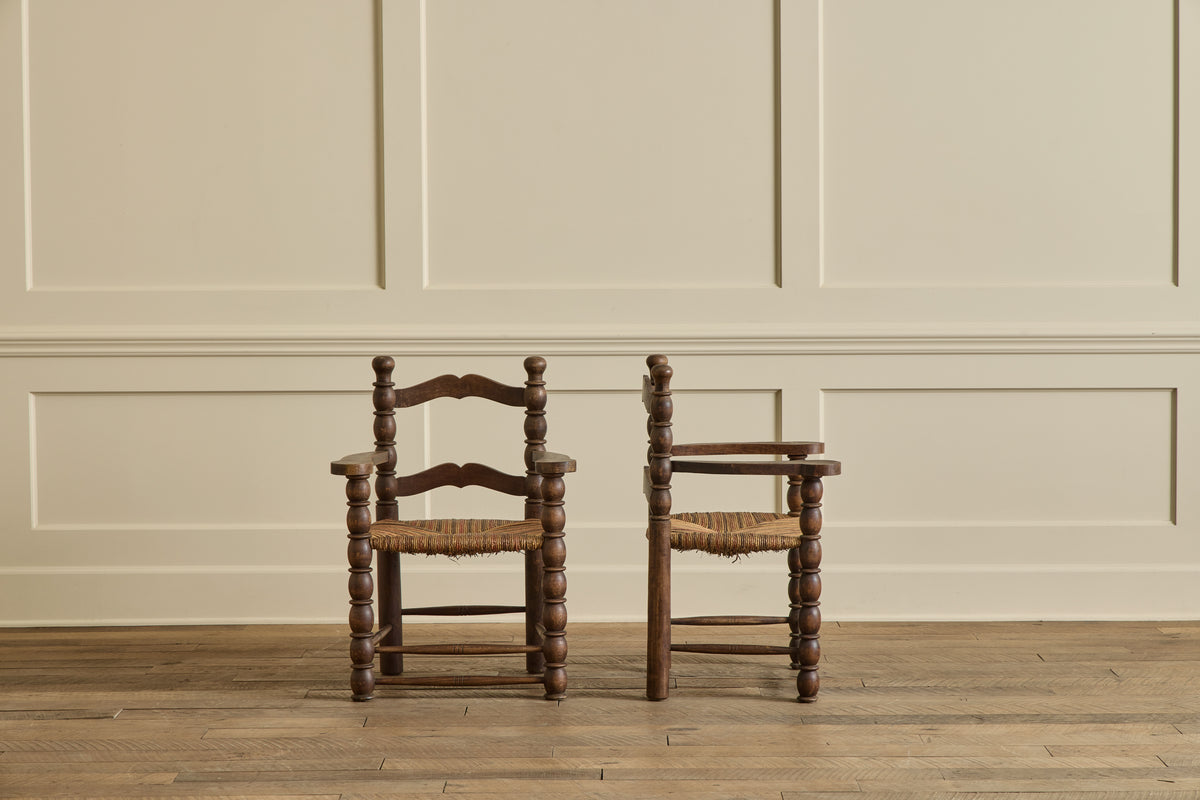 Pair Dudouyt Style Side Chairs