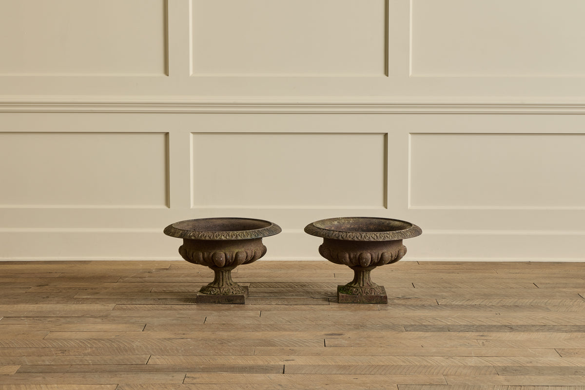 Pair of French Iron Planters