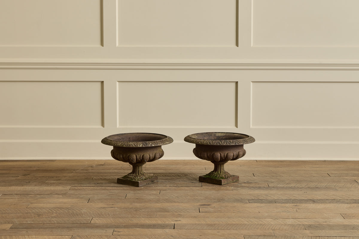 Pair of French Iron Planters
