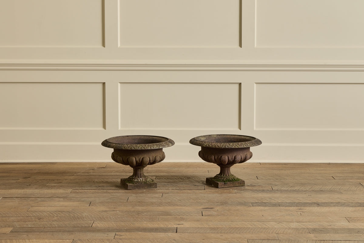 Pair of French Iron Planters