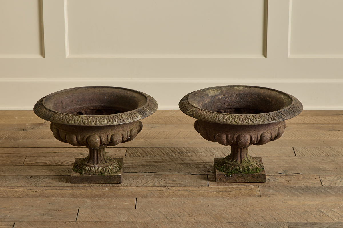 Pair of French Iron Planters