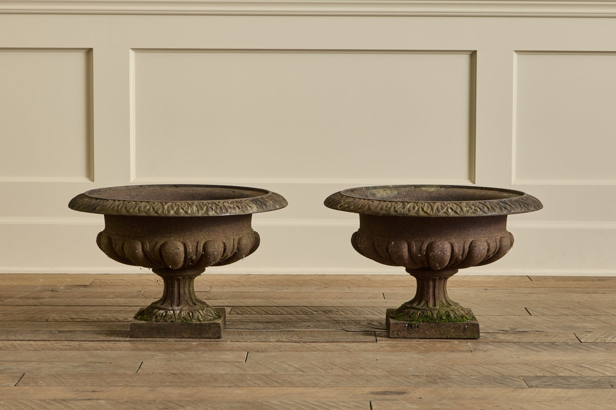 Pair of French Iron Planters