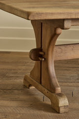 Oak Trestle Dining Table
