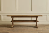 Oak Trestle Dining Table