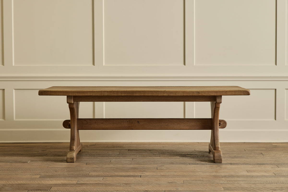 Oak Trestle Dining Table