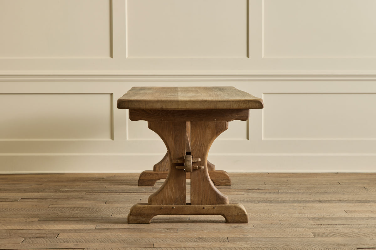 Oak Trestle Dining Table