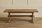 Oak Trestle Dining Table