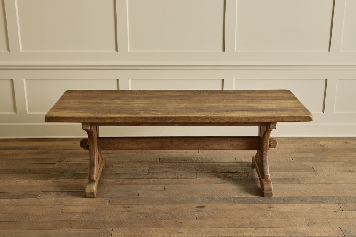 Oak Trestle Dining Table