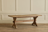 Oak Trestle Dining Table