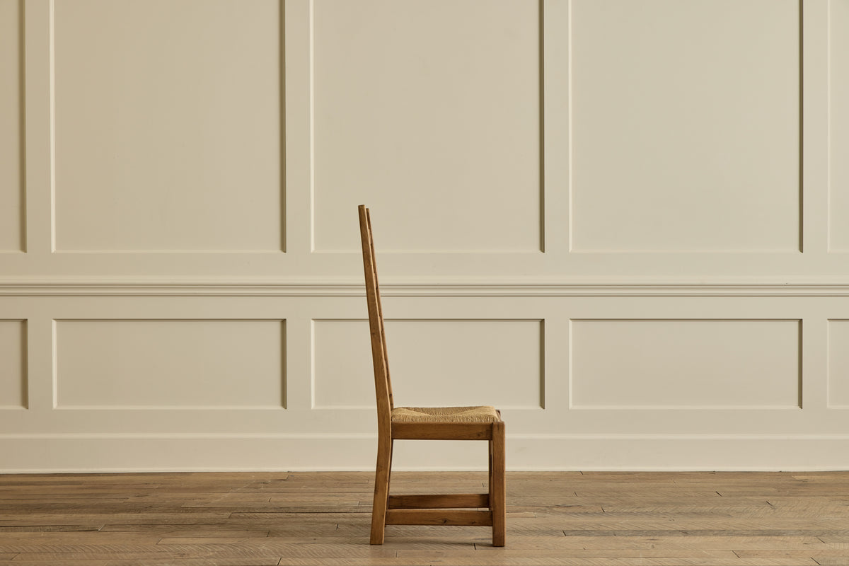 Set of 6 High Back Rush Chairs