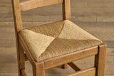 Set of 6 High Back Rush Chairs