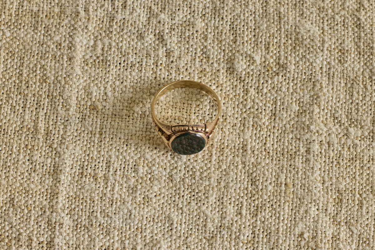 Late 19th Century Gold Bloodstone Signet Ring